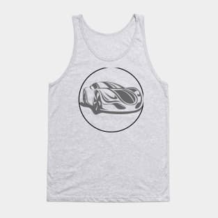 Luxury Car In A Circle Tank Top